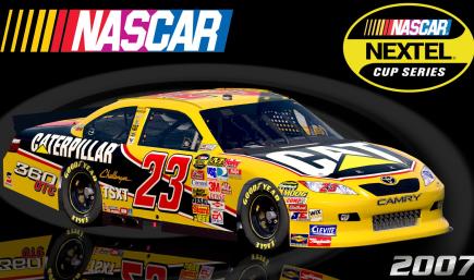 #23 Butch Leitzinger 2007 CAT Toyota Camry COT Sim Stamped Number