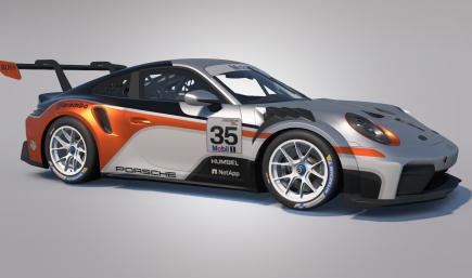 Porsche Cup 992.2 - Silver and Orange