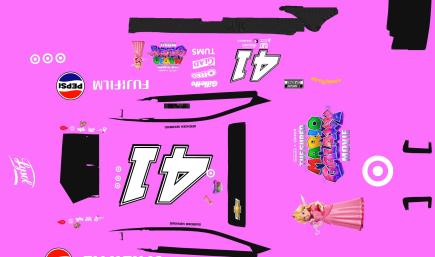 2026 NASCAR Cup Car Gen 7 Target / The Super Mario Galaxy Movie Princess Peach in number 41 car