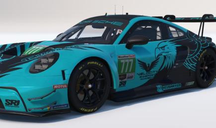 PORSCHE GT3R VELOCITY ACADEMY PAINT (READ DESCRIPTION)