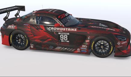 Rob Evans 2026 Crowdstrike Mercedes AMG GT3 W/ Spec Map