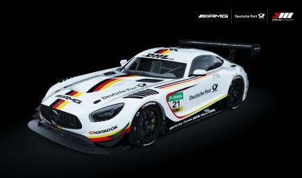 Mercedes-Benz AMG GT3 – Deutsche Post Tribute Motorsport Livery