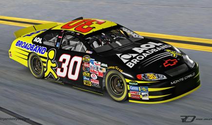 2004 #30 Dave Blaney AOL Broadband - Daytona 2 With Numbers