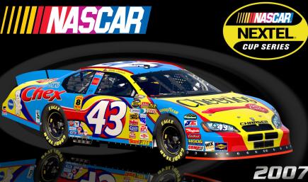 #43 Bobby Labonte 2007 Cheerios Dodge Charger Sim Stamped Number