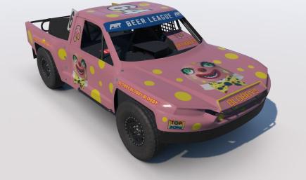 Mr Blobby goes offroading
