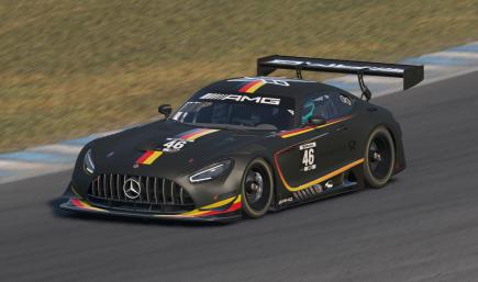 Mercedes-Benz AMG GT3 – Deutsche Post - Blacked Out