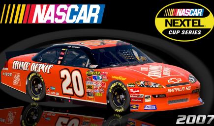 #20 Tony Stewart 2007 Home Depot Impala SS COT Sim Stamped Number