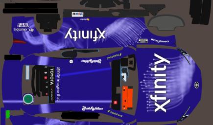 Bubba Wallace 2026 Xfinity #23 23XI sim-stamped