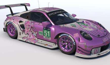 Asa The Nyanpire Porsche 911 RSR iRacing Stampped