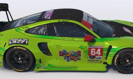 Iraci porsche 992 yellow