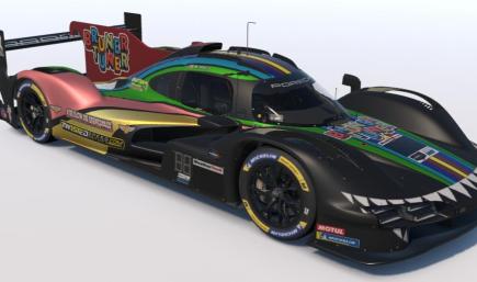 iRaci gold Porsche 963 w teeth