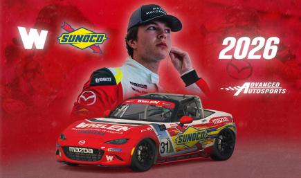 Ethan Lampe 2026 Whelen Mazda MX-5 Cup Scheme