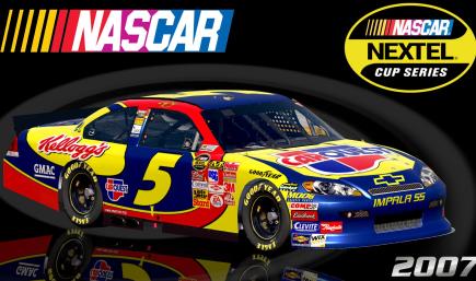 #5 Kyle Busch 2007 Carquest Impala SS COT Sim Stamped Number