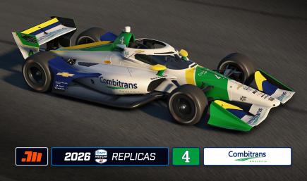2026 Caio Collet #4 Combitrans IndyCar with Custom Number