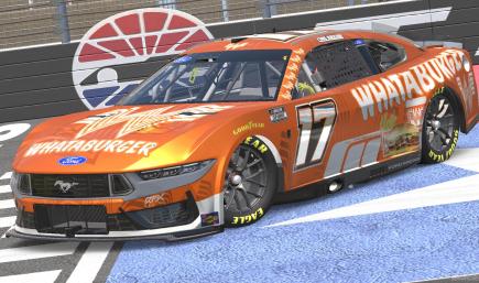 (2026) #17 Chris Buescher Whataburger Ford Mustang Concept (Sim-Stamped)