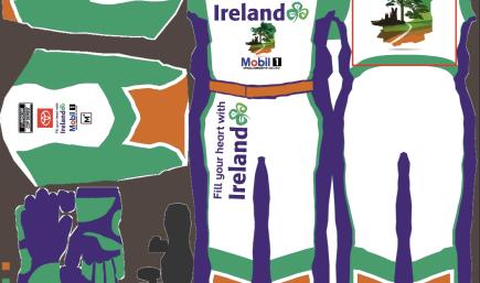 Square Visit Ireland NASCAR Toyota suit