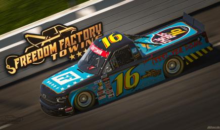 Cleetus McFarland Freedom Factory Towing Chevy Silverado SIM STAMPED