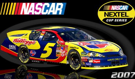 #5 Kyle Busch 2007 Carquest Chevrolet Monte Carlo SS Sim Stamped Number