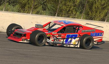 Jared King #12 Asphalt Modified HAAS Gerotech