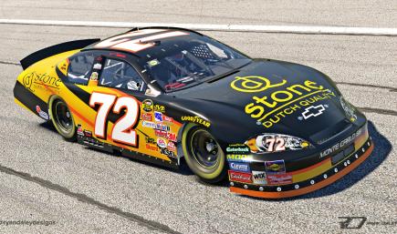 2007 #72 Brandon Whitt Stone Dutch Quality With Numbers