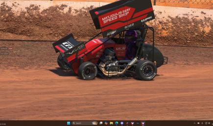 Micro sprint red black