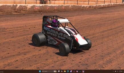 micro sprint white red