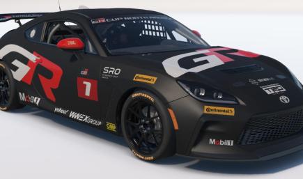 SRO Toyota Gazoo GR86 Racing Matte Black Toyota GR86