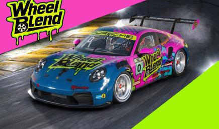 WheelBlend.com Purple & Green Neon Toon Graffiti 