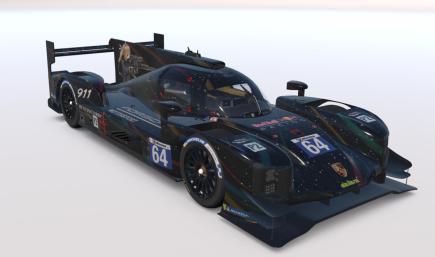 Anime Girl Itasha Gold Snipe Dallara P217