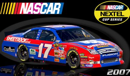 #17 Matt Kenseth 2007 USG Sheetrock Ford Fusion COT