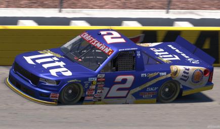 #2 *SIM-STAMPED* Brad Keselowski Miller Lite RAM