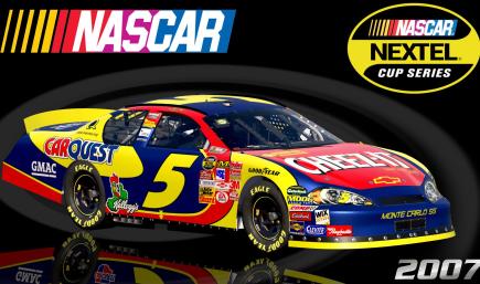 #5 Kyle Busch 2007 Cheez it Carquest Chevrolet Monte Carlo SS Sim Stamped Number