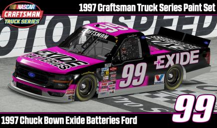 1997 Chuck Bown Exide Batteries Ford (No #)