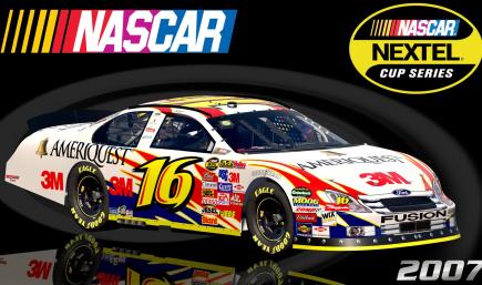 #16 Greg Biffle 2007 3M Ameriquest Ford Fusion