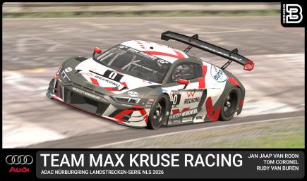 Max Kruse Racing Nurburgring NLS 2026 Audi R8 LMS EVO 2 GT3