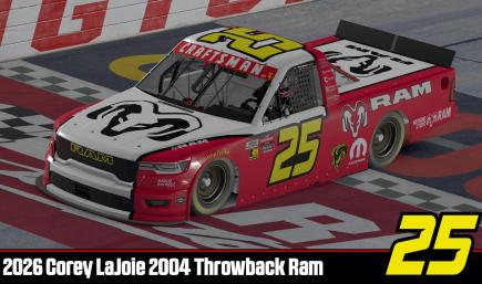 2026 Corey LaJoie Throwback 2004 Ram (#25)