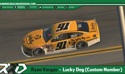 2026 Ryan Vargas Lucky Dog Mobile Groomers ARCA Ford Mustang ***Custom Number***