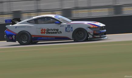 2026 TeamTGM Ford Mustang GT4 #46 (Sim-Stamped Number)