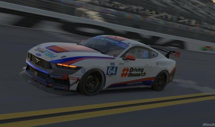 2026 TeamTGM Ford Mustang GT4 #64 (Sim-Stamped Number)