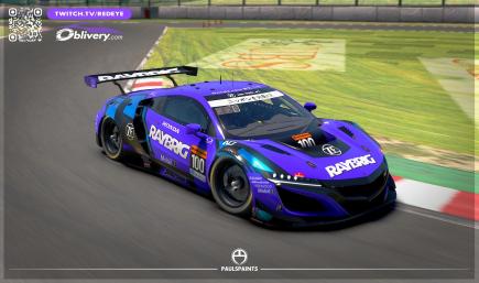 2018 Raybrig NSX GT500 Jenson Button Super GT