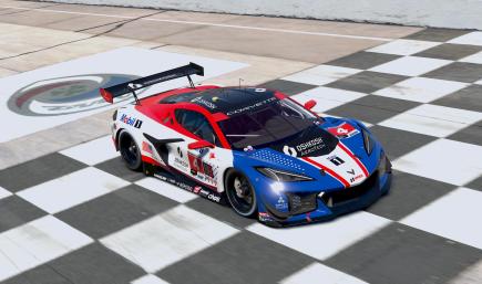 2026 Sebring Pratt Miller Motorsports Corvette Mobil 1 | Black Windshield Banner
