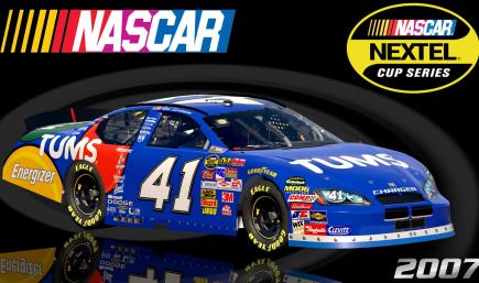 #41 Reed Sorenson 2007 Tums Dodge Charger