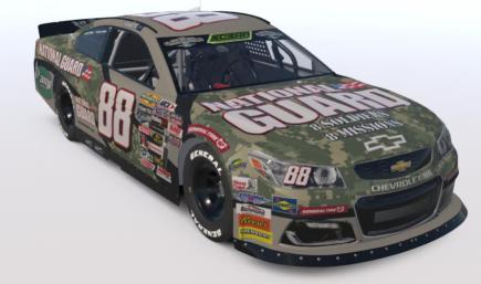 SCSRA Austin Fassett National Guard Camo Recreation Chevrolet SS (Sim Stamped)
