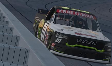 Myke Miller #01 Dodge Ram White Primary.