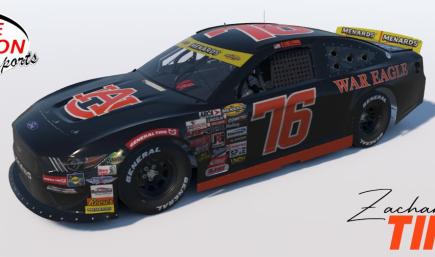 Fictional 2026 Ben Peterson / Wayne Peterson Motorsports #76 Auburn University concept