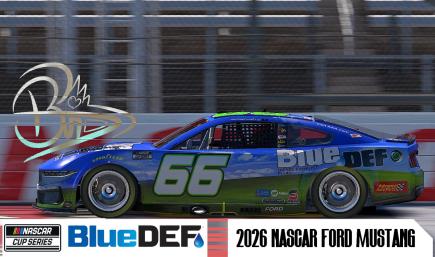 2014 Michael Waltrip Blue DEF Ford