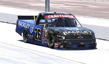 Dawson Sutton #26 Rackley Roofing Silverado - Sim-Stamped Number