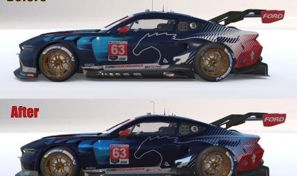 Ford Mustang GT3 Livery – Metallic Edition