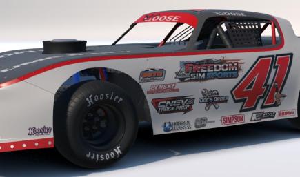 Jon Gutekunst #41 DMG MORI Freedom Simsports Chevrolet Street Stock