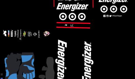 Landon Cassill 2014 Fictional Energizer / Target 2014 Auto Club 400 firesuit 